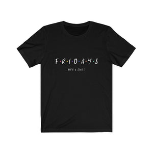 Womens Friday Work From Home & Chill Jersey Short Sleeve Tee