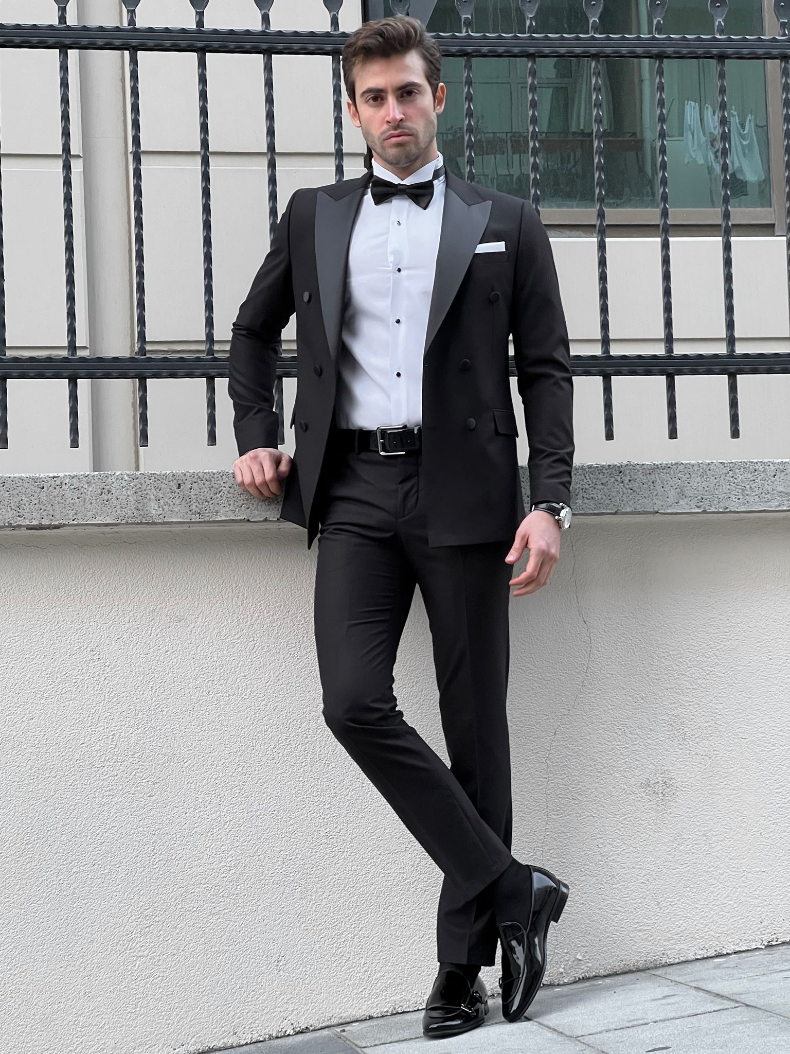 Louis Slim Fit High Quality Pointed Collared Double Breasted Tuxedo (Party Suit/Tuxedo)