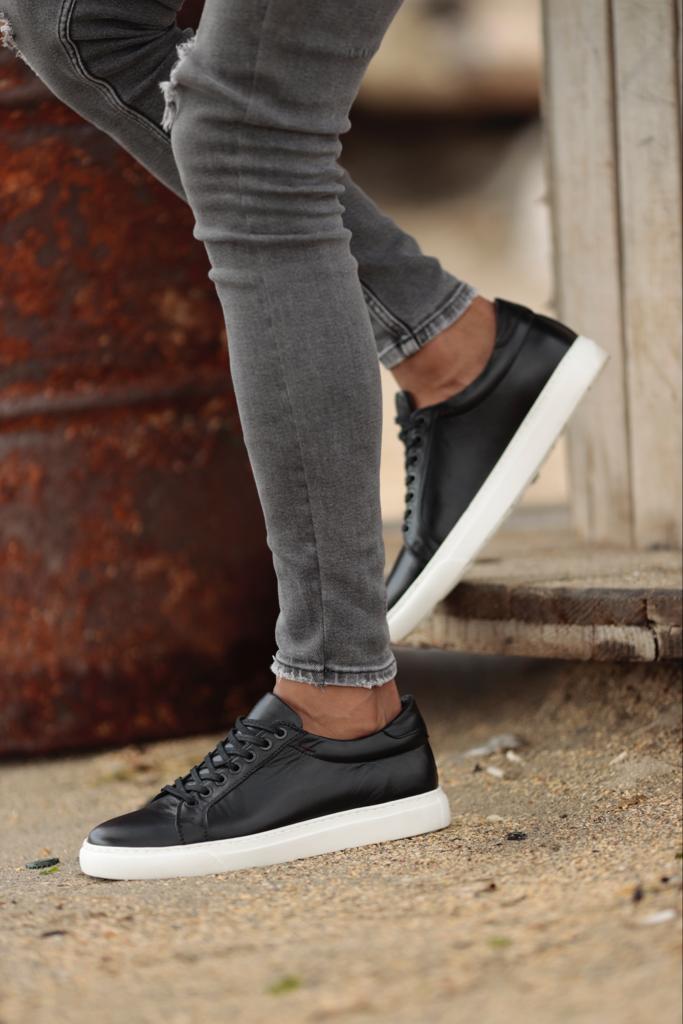 Ace Eva Sole Black Detailed Sneakers