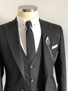 Degas Woolen All Black Suit-baagr.myshopify.com-suit-BOJONI
