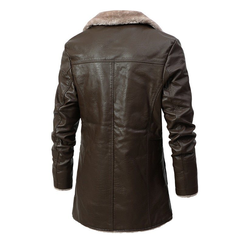 WINTER LEATHER COAT (2 COLORS)