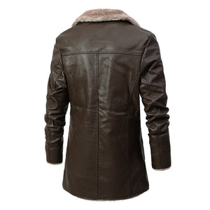 WINTER LEATHER COAT (2 COLORS)