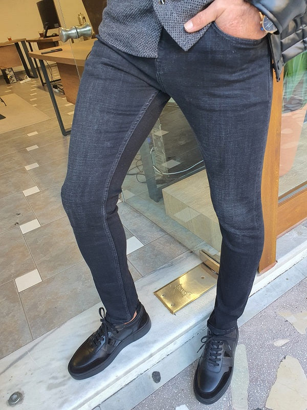 Frezo Black Slim Fit Jeans-baagr.myshopify.com-Pants-BOJONI