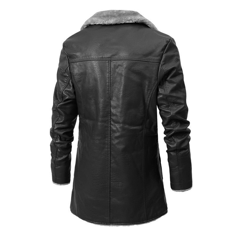 WINTER LEATHER COAT (2 COLORS)