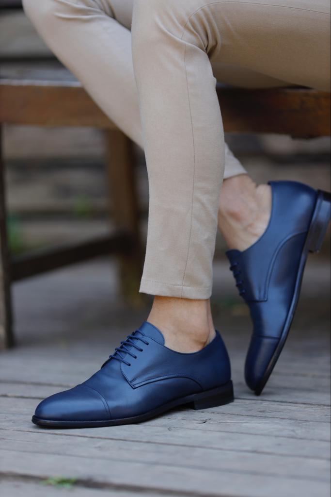 Bojoni Uluwatu  Lace up Blue Classic Shoes