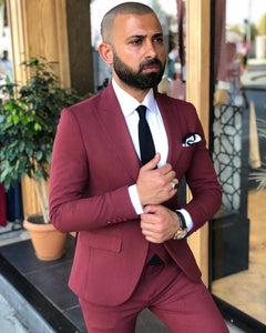 Davis Claret Red Slim Fit Suit-baagr.myshopify.com-3-BOJONI