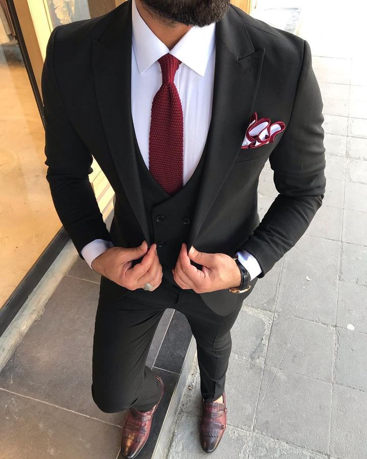 Davis Black Slim Fit Suit-baagr.myshopify.com-3-BOJONI