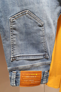 Oakland Mustard  Slim Fit Classic Jeans-baagr.myshopify.com-Pants-BOJONI