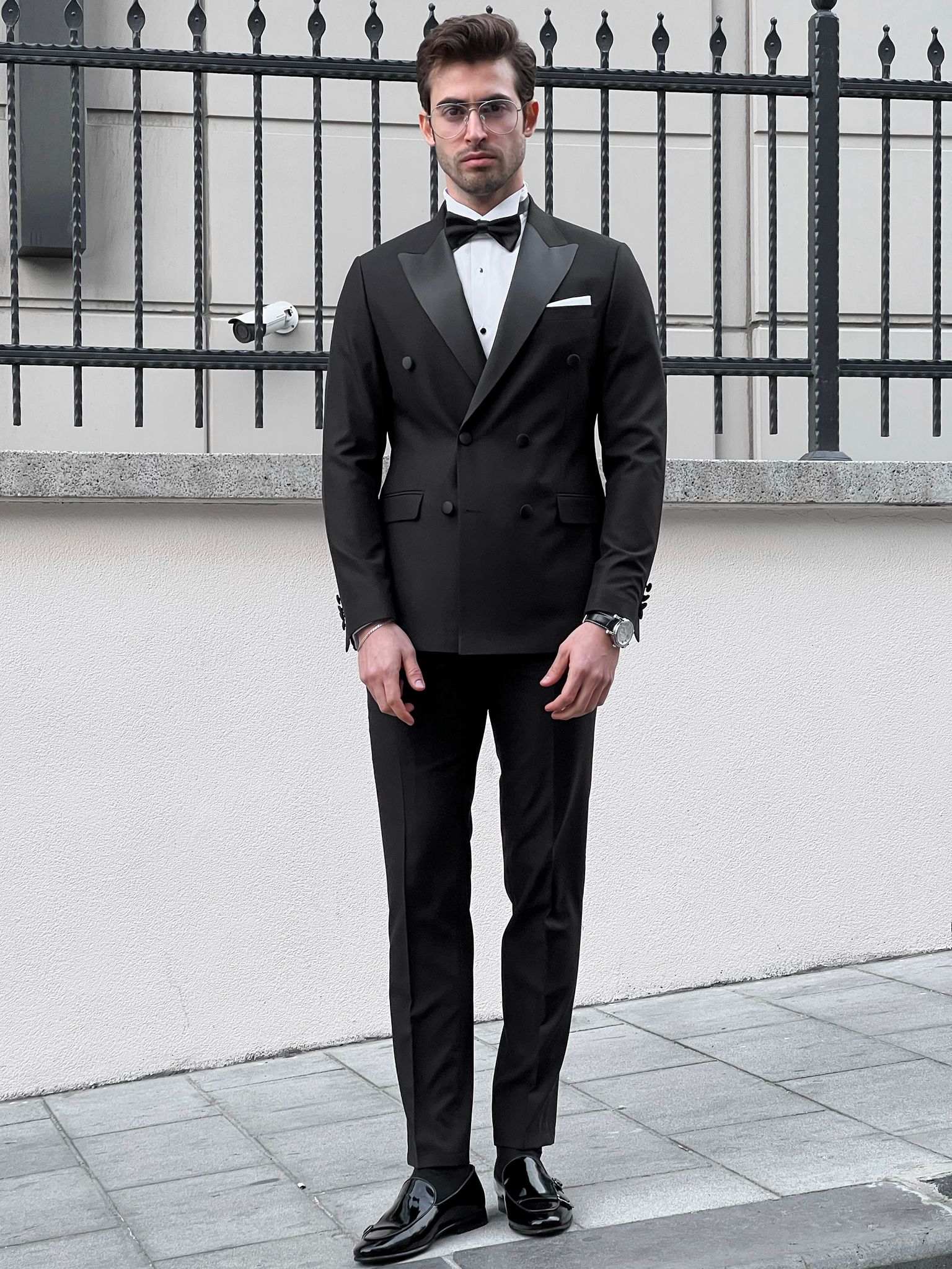 Louis Slim Fit High Quality Pointed Collared Double Breasted Tuxedo (Party Suit/Tuxedo)