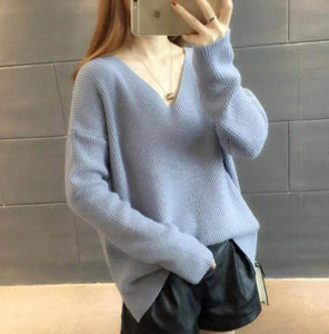 Casual Womens V Neck Sweater