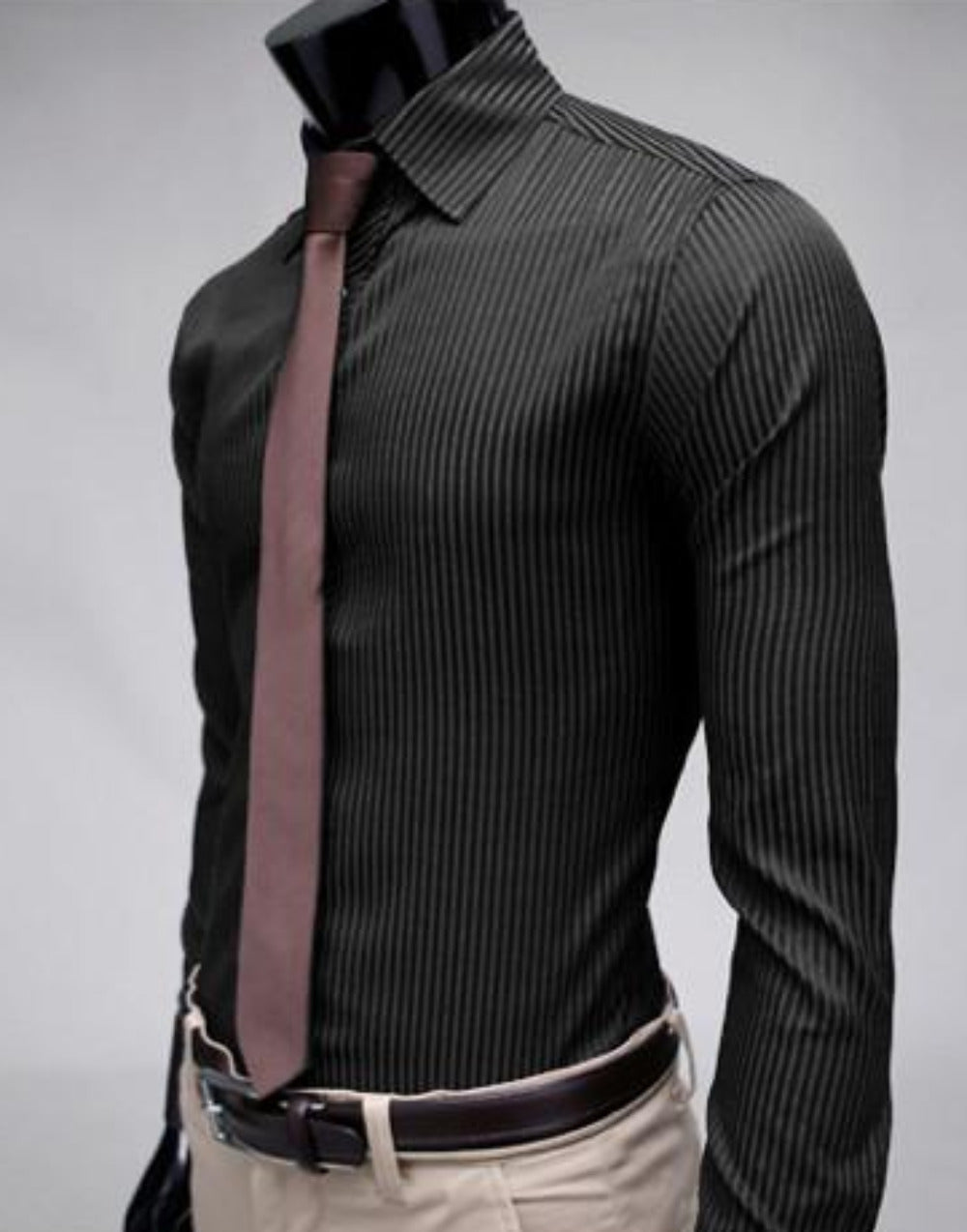 Mens Business Casual Button Front Shirt