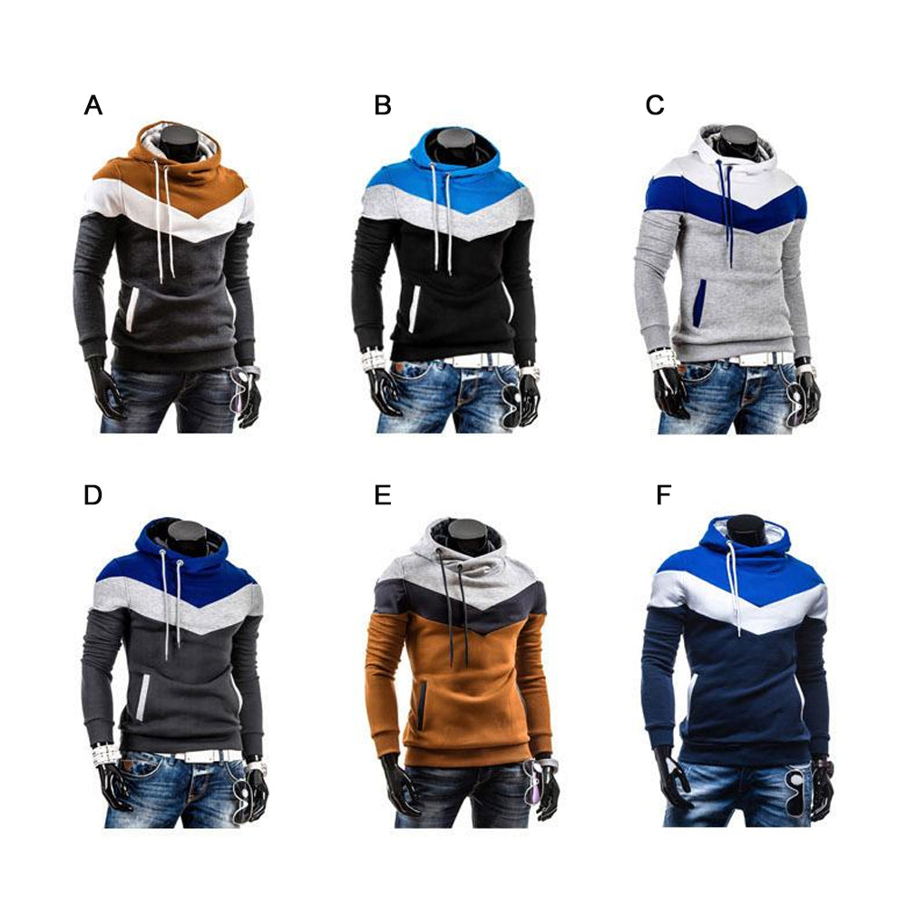 Mens Hoodie Chevron Design