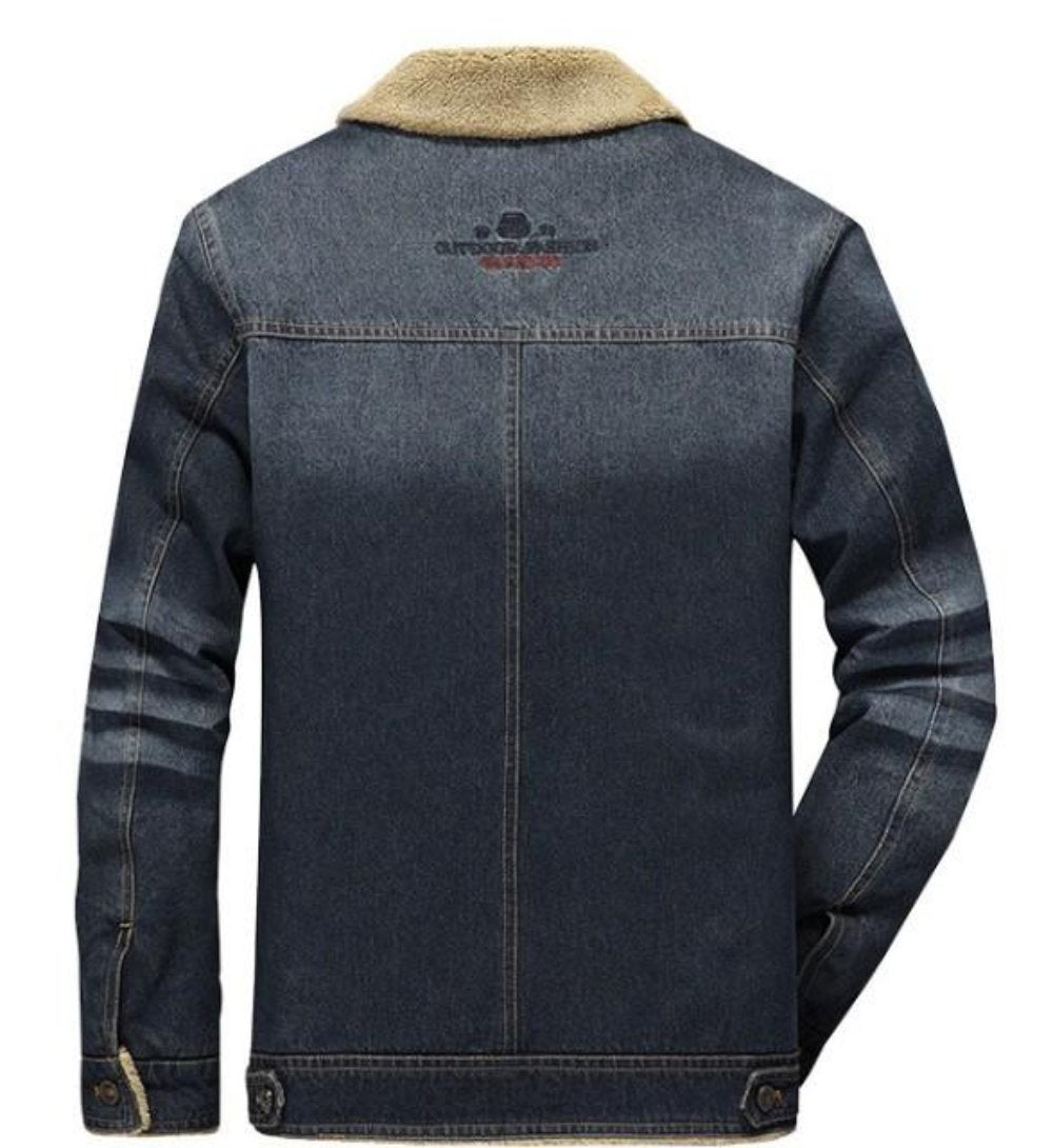 Mens Street Style Denim Winter Jacket