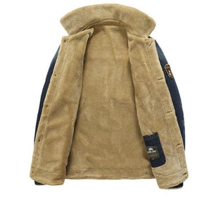 Mens Street Style Denim Winter Jacket