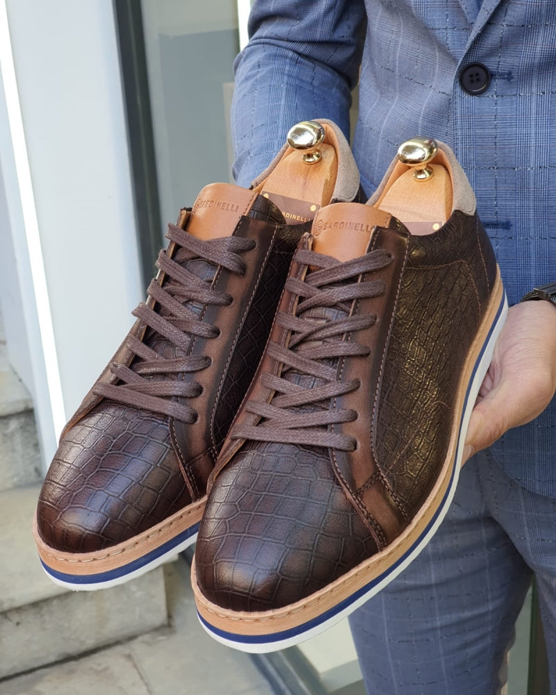 Rosario Brown Lace Up Sneakers-baagr.myshopify.com-shoes2-BOJONI