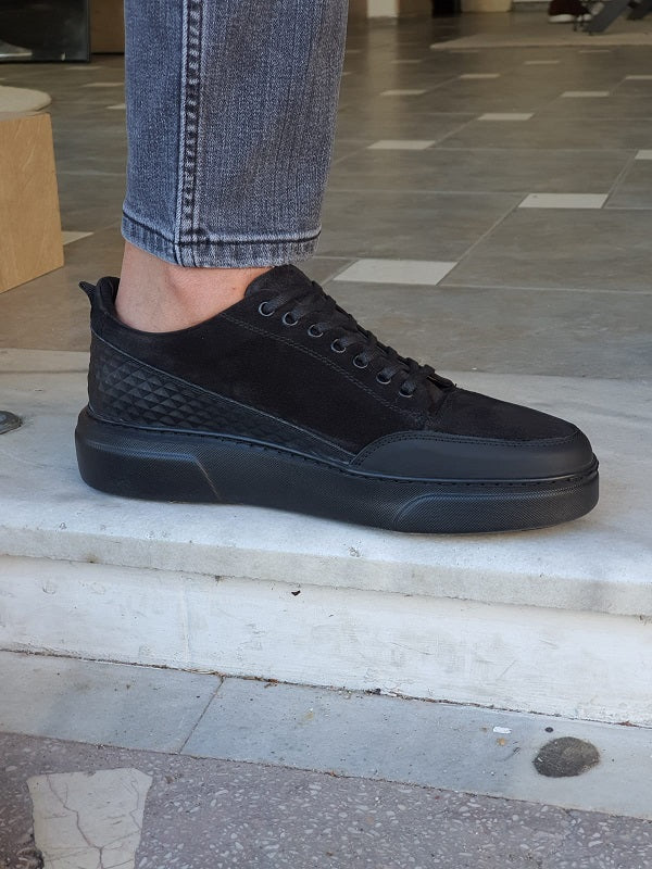 Moneta Black High-Top Suede Sneakers-baagr.myshopify.com-shoes2-brabion