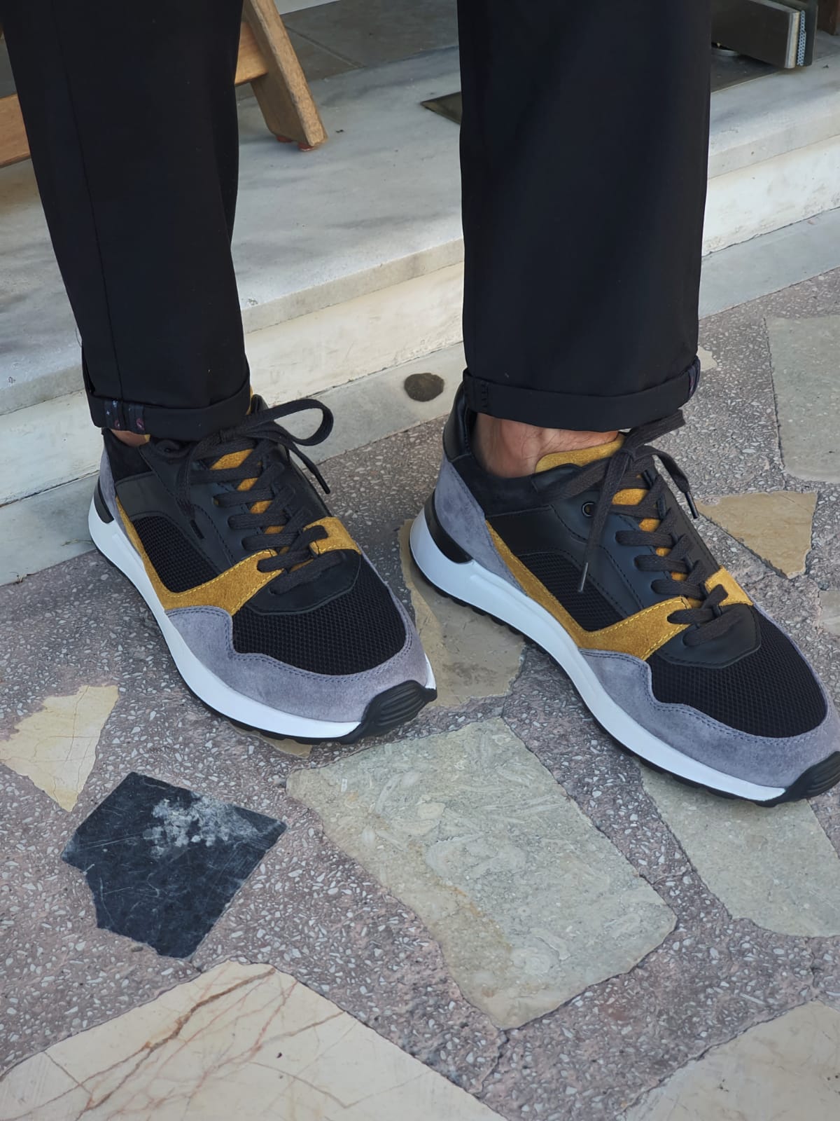 Bano Yellow Mid-Top Sneakers-baagr.myshopify.com-shoes2-brabion