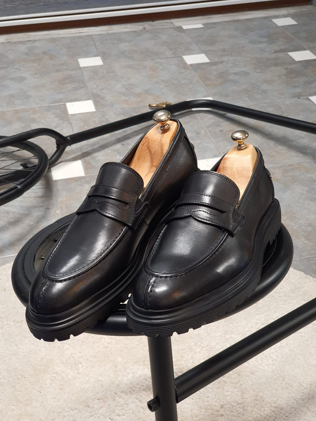 Lori Black Buckle Loafers-baagr.myshopify.com-shoes2-brabion