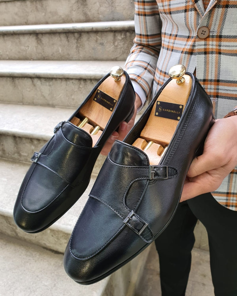 Bojo Fort Worth Black Double Monk Strap Loafer-baagr.myshopify.com-shoes2-BOJONI