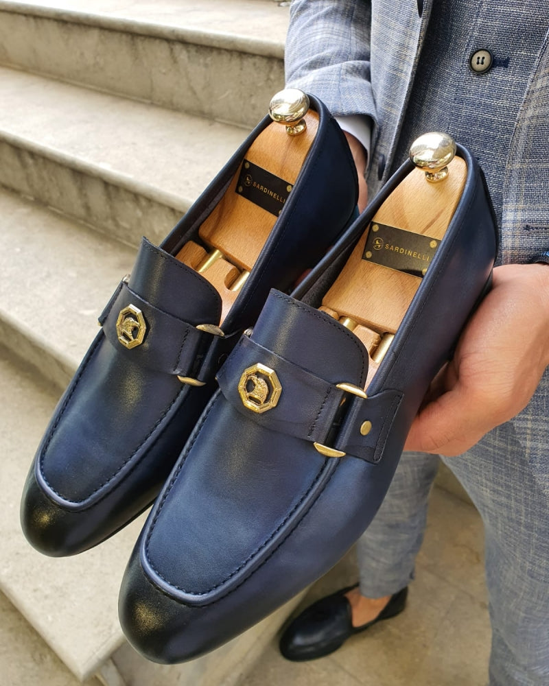 Lance Fort Worth Navy Blue Loafer-baagr.myshopify.com-shoes2-BOJONI