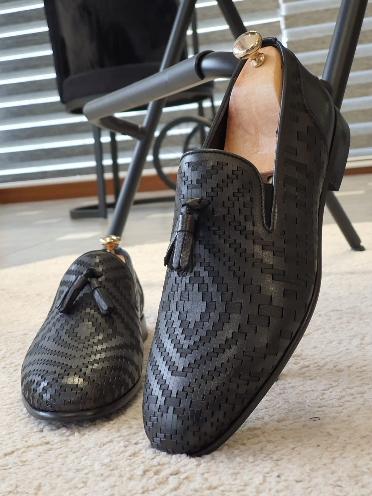 Julami Black Tassel Loafers-baagr.myshopify.com-shoes2-brabion