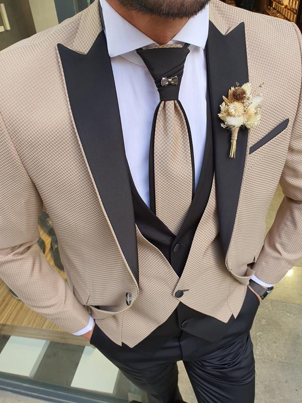 Forenza Gold Peak Lapel Tuxedo-baagr.myshopify.com-suit-BOJONI