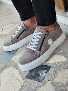 Salerno Gray Mid-Top Zipper Sneakers-baagr.myshopify.com-shoes2-brabion