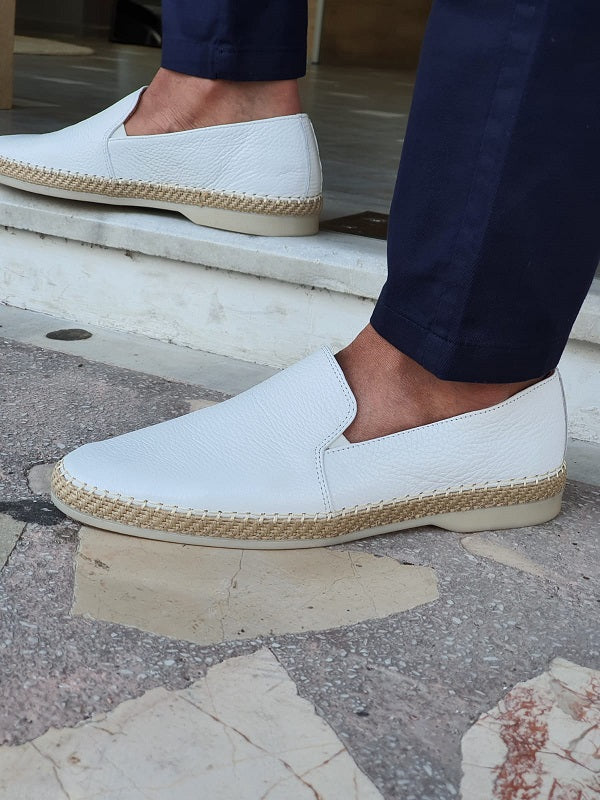 Salerno White Slip-On Loafers-baagr.myshopify.com-shoes2-brabion