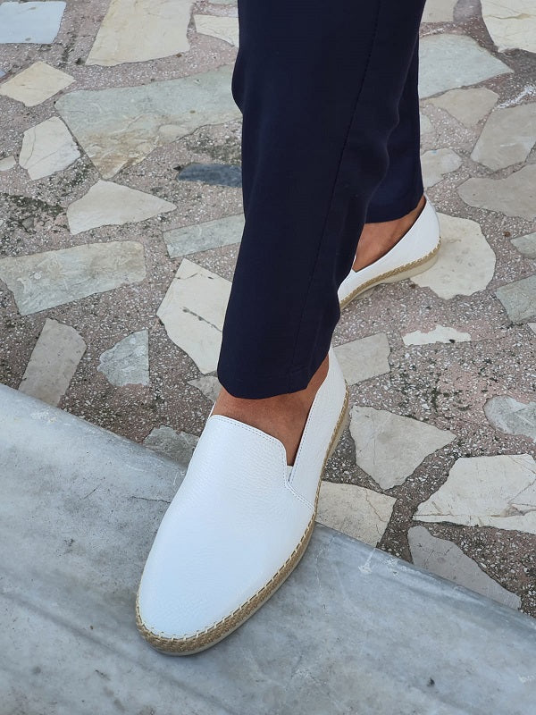 Salerno White Slip-On Loafers-baagr.myshopify.com-shoes2-brabion