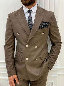 Palermo Brown Slim Fit Double Breasted Suit-baagr.myshopify.com-1-BOJONI