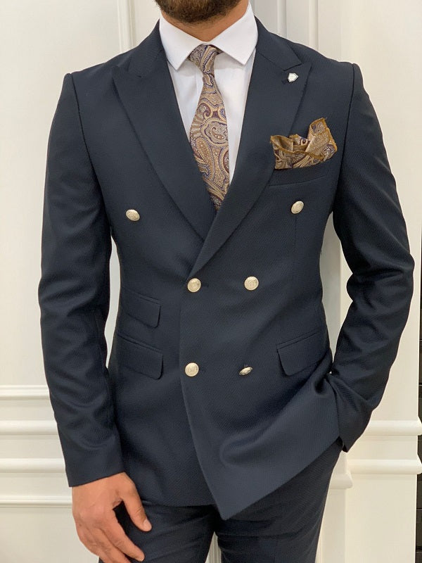 Palermo Navy Blue Slim Fit Double Breasted Suit-baagr.myshopify.com-1-BOJONI