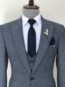 Navy Slim-Fit Suit 3-Piece