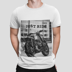 Mens Motorcycle Graphic Short Sleeve Tee Shirt