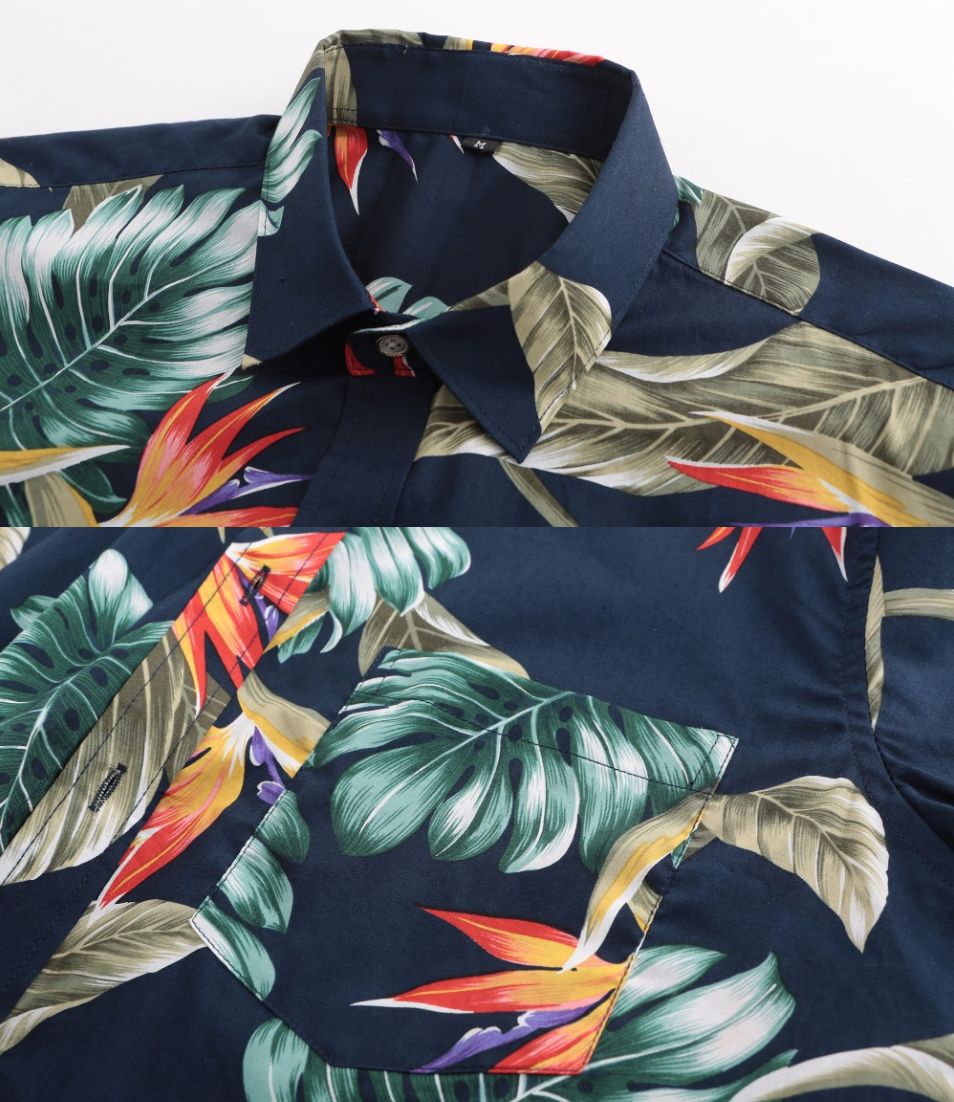 Aloha Summer Printed Short-Sleeved Shirt (3 Colors)-baagr.myshopify.com-Shirt-BOJONI