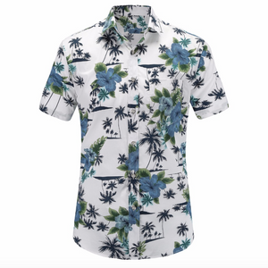 Aloha Summer Printed Short-Sleeved Shirt (3 Colors)-baagr.myshopify.com-Shirt-BOJONI