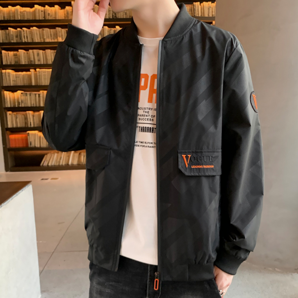Mens Bomber Jacket With Pockets