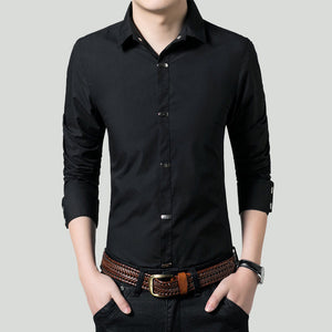 Mens Button Down Shirt with Vertical Snap Buttons