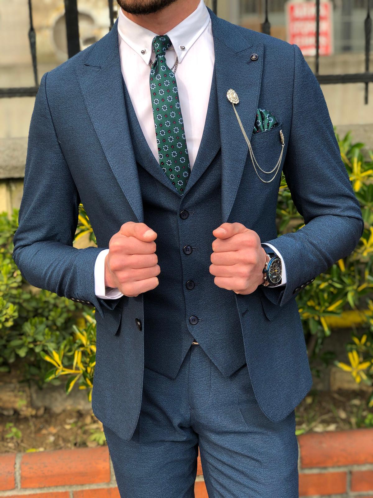 Pantiff  Slim-Fit  Suit Vest Navy-baagr.myshopify.com-suit-BOJONI