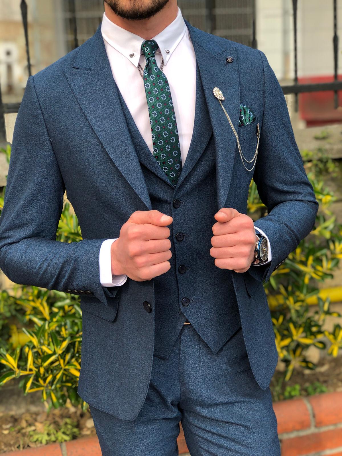 Pantiff  Slim-Fit  Suit Vest Navy-baagr.myshopify.com-suit-BOJONI