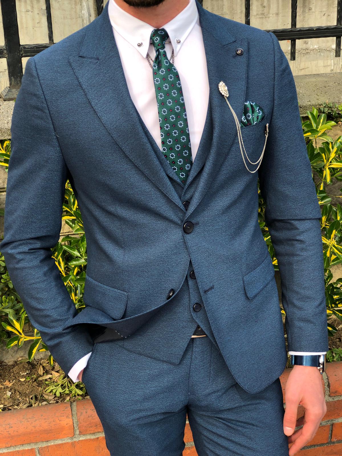 Pantiff  Slim-Fit  Suit Vest Navy-baagr.myshopify.com-suit-BOJONI
