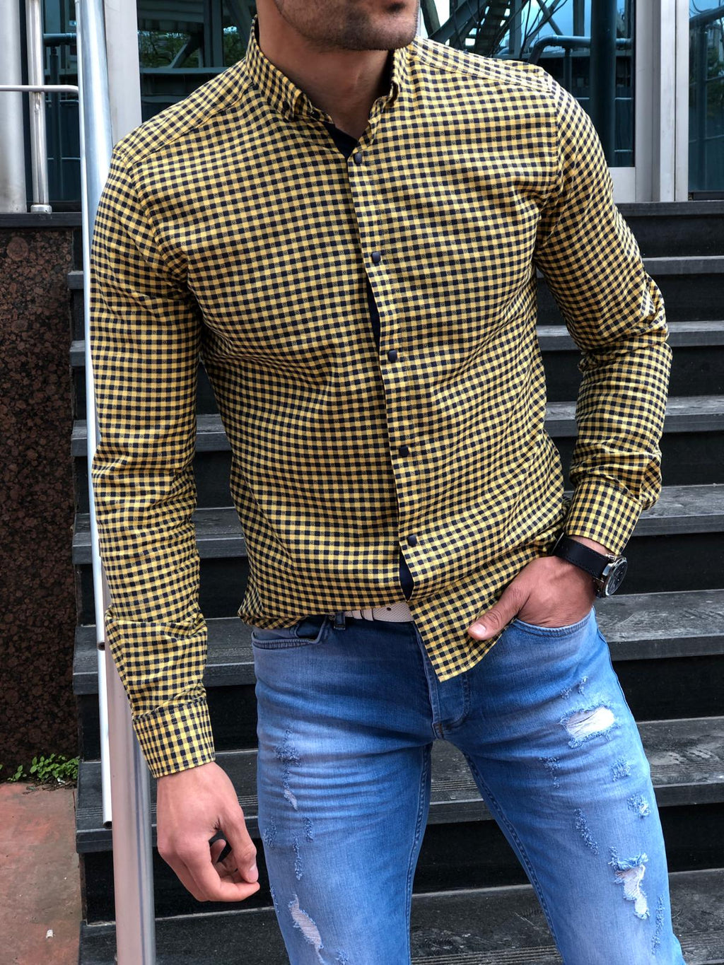 Slim-Fit Patterned Shirt (3 Colors)-baagr.myshopify.com-Shirt-BOJONI