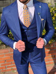 Capot Slim-Fit Suit Vest Sax-baagr.myshopify.com-suit-BOJONI
