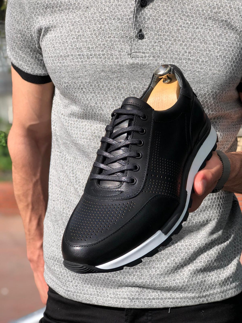 DODI Laced Sports Shoes Black-baagr.myshopify.com-shoes2-BOJONI