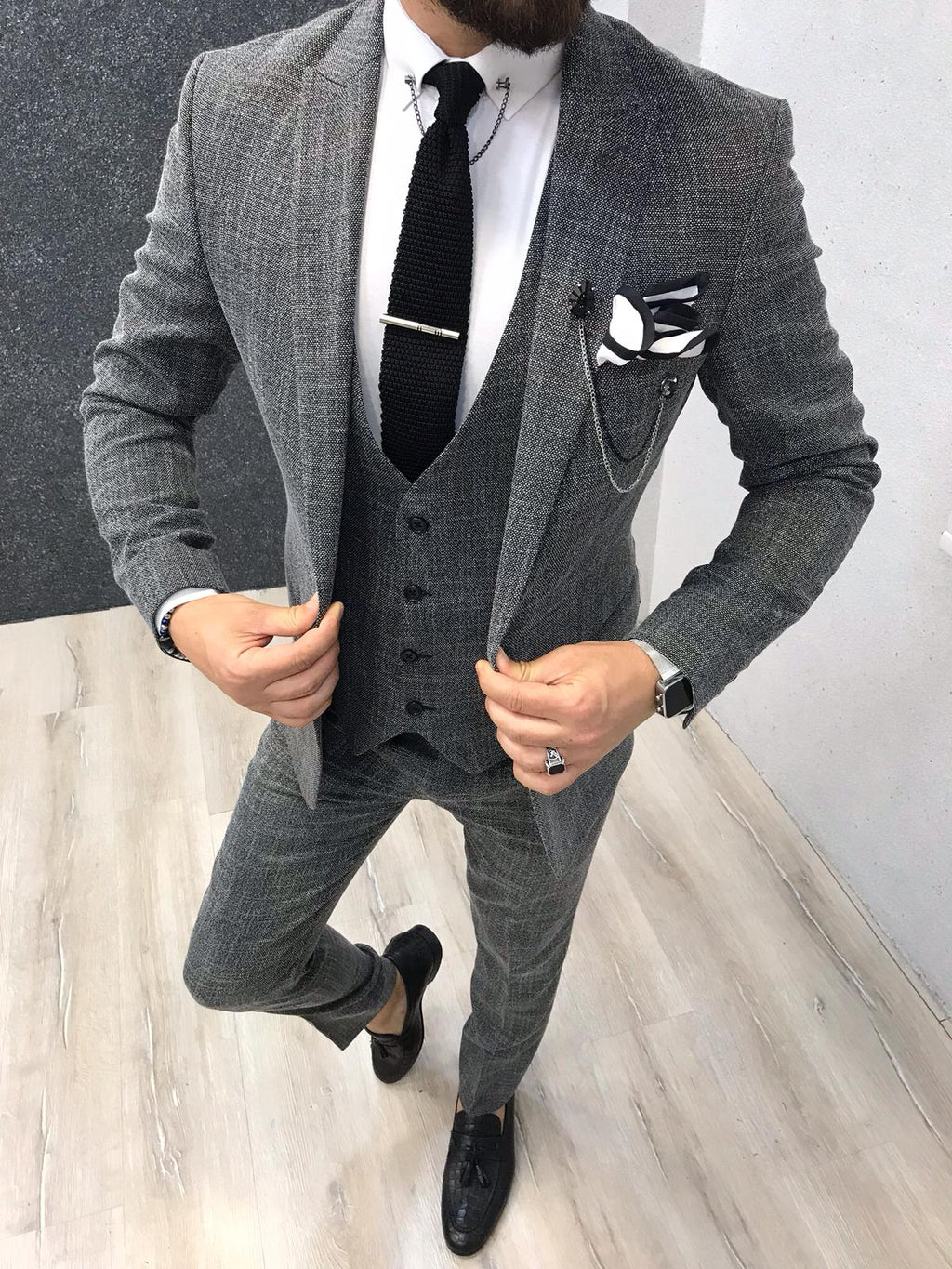 Boszi Slim-Fit Vest Gray-baagr.myshopify.com-1-Brabion
