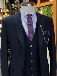 Heress Slim-Fit Suit Vest Navy Blue-baagr.myshopify.com-suit-BOJONI