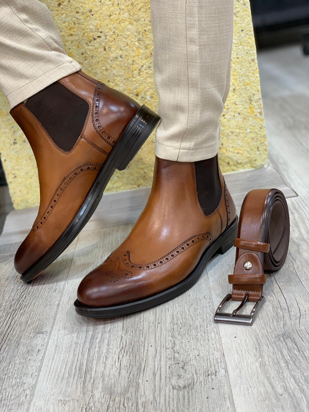 Almiro Brown Chelsea Boots-baagr.myshopify.com-shoes2-BOJONI