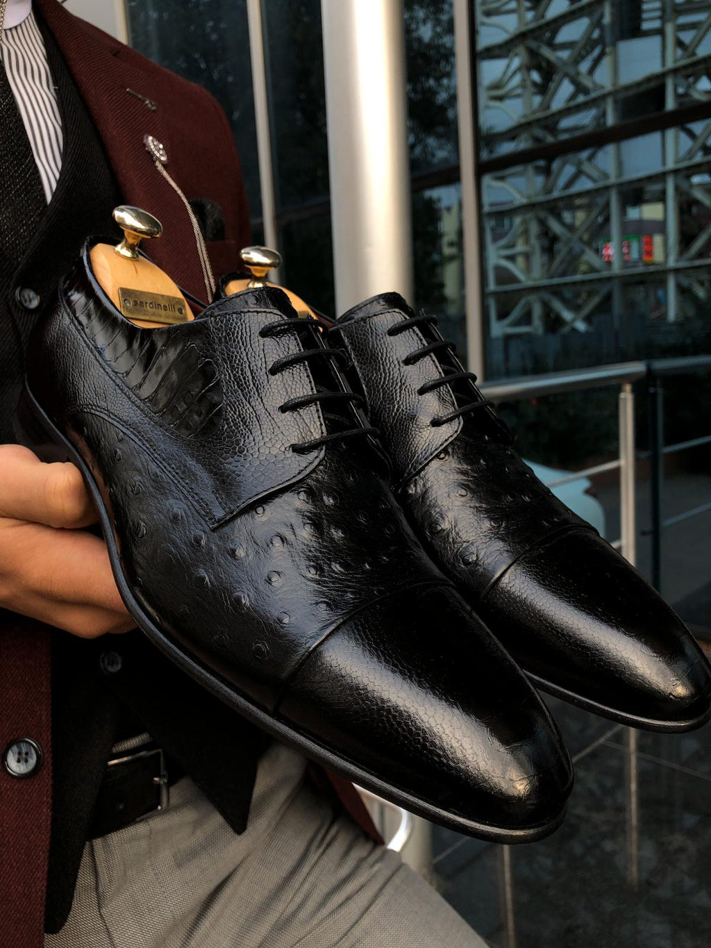 Sardinelli Classic Leather Shoes Black-baagr.myshopify.com-shoes2-BOJONI
