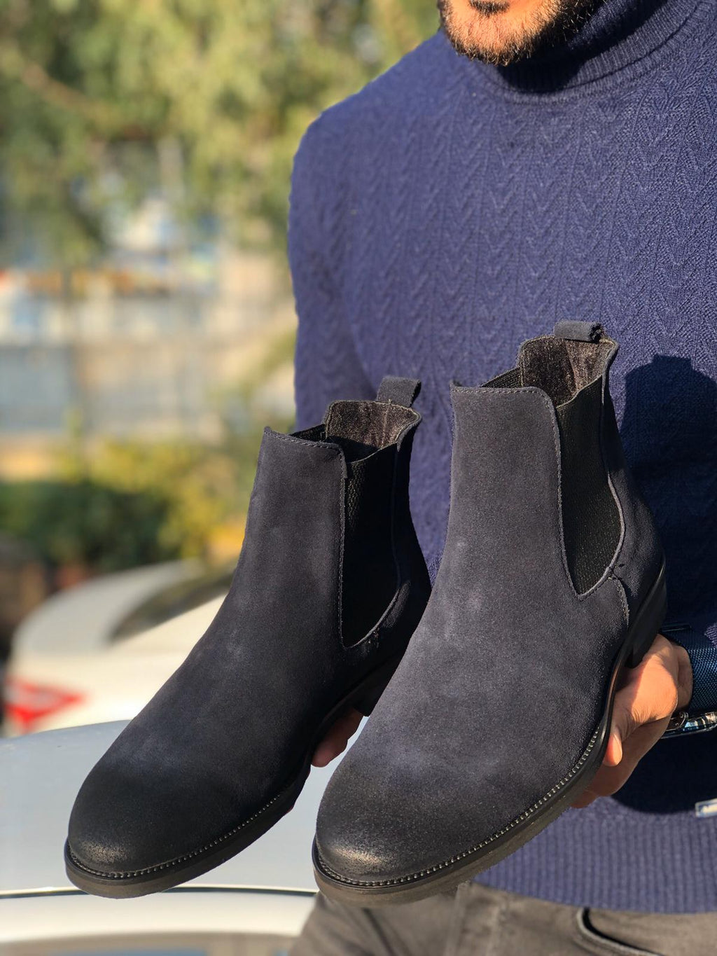 Suade Leather Classic Chelsea boots-baagr.myshopify.com-shoes2-BOJONI