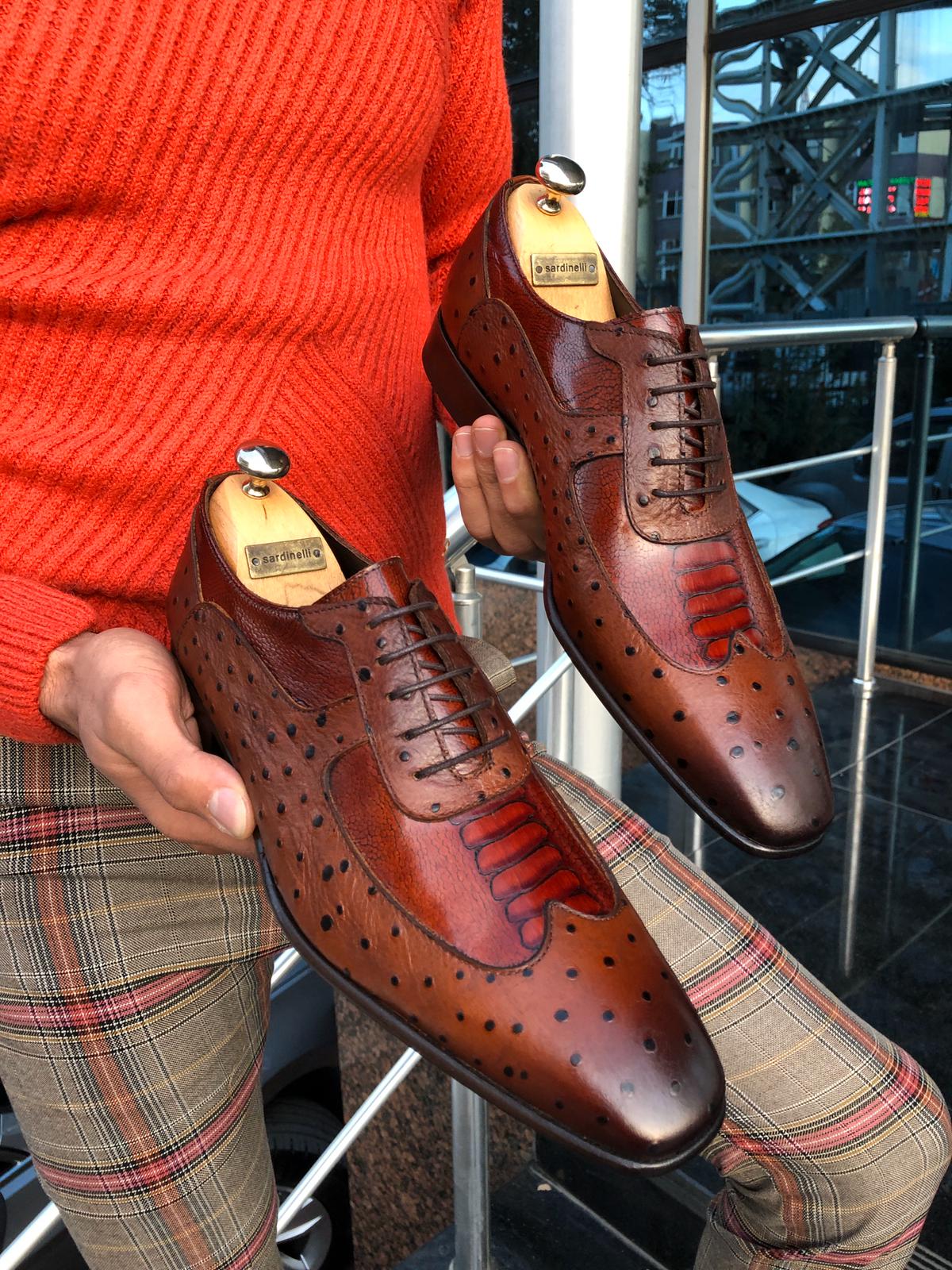 Sardinelli Classic Leather Shoes Tan-baagr.myshopify.com-shoes2-BOJONI