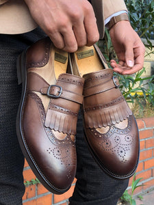 Sardinelli Buckle Detail Leather Shoes Brown-baagr.myshopify.com-shoes2-BOJONI